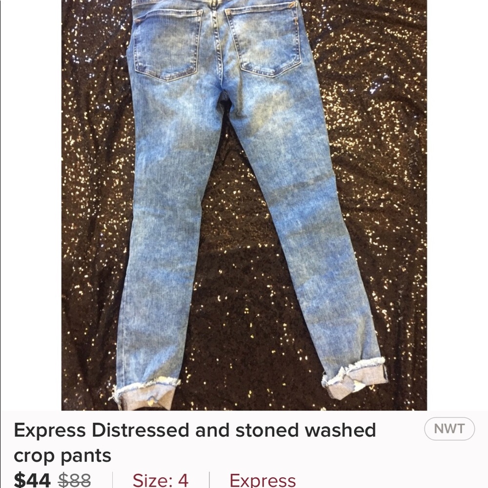 Express crop jeans
